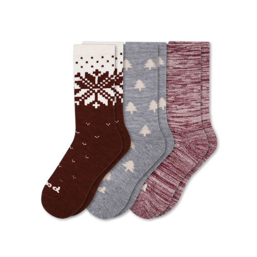 3 Pack - Women's Crew Pacas Socks