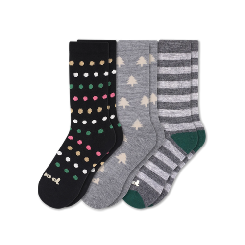 3 Pack - Women's Crew Pacas Socks