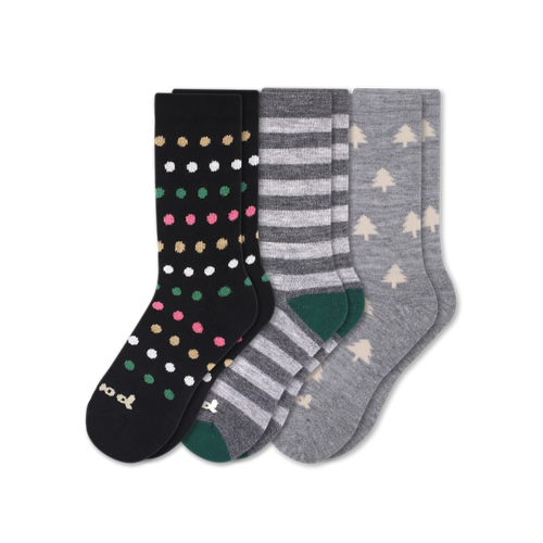 3 Pack - Women's Crew Pacas Socks