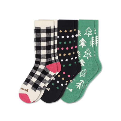 3 Pack - Women's Crew Pacas Socks