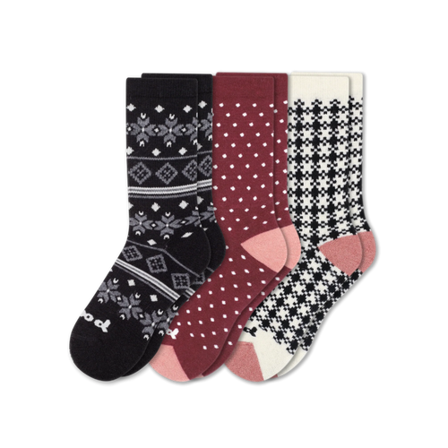 3 Pack - Women's Crew Pacas Socks