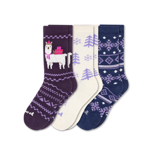 3 Pack - Women's Crew Pacas Socks