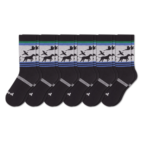 6 Pack - Men's Crew Pacas Socks