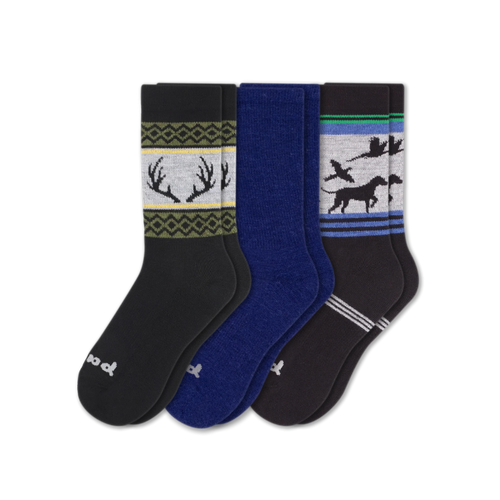 3 Pack - Men's Crew Pacas Socks