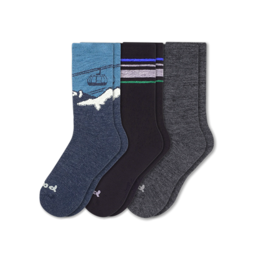 3 Pack - Men's Crew Pacas Socks