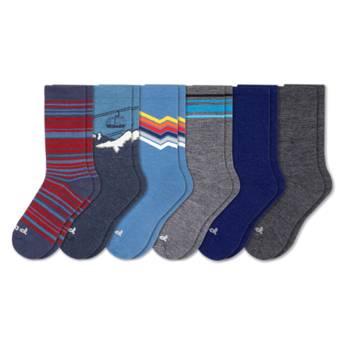 6 Pack - Men's Crew Pacas Socks