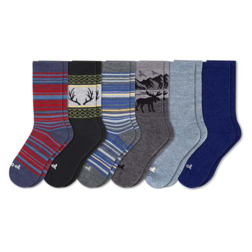 6 Pack - Men's Crew Pacas Socks