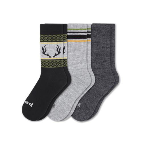 3 Pack - Men's Crew Pacas Socks