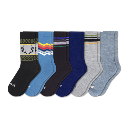 6 Pack - Men's Crew Pacas Socks