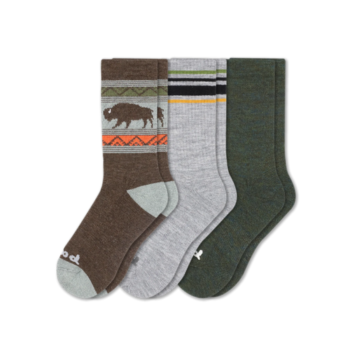 3 Pack - Men's Crew Pacas Socks