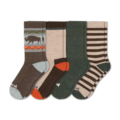 4 Pack - Men's Crew Pacas Socks