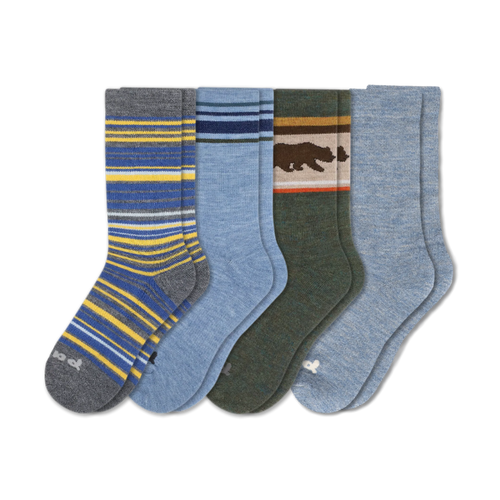 4 Pack - Men's Crew Pacas Socks