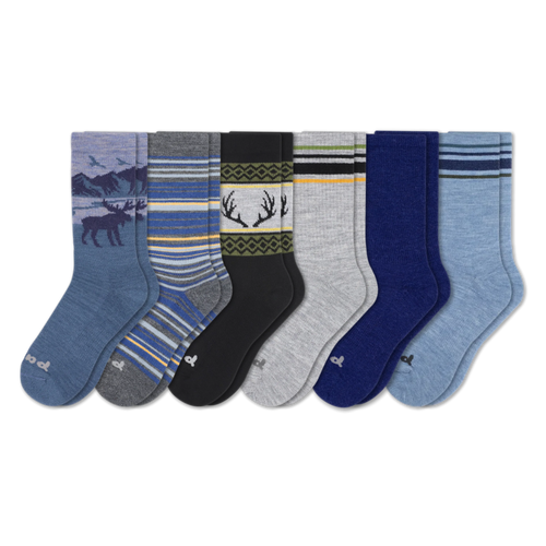 6 Pack - Men's Crew Pacas Socks