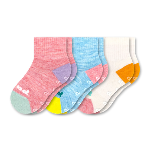 3 Pack - Toddler Pacas Gripper Socks
