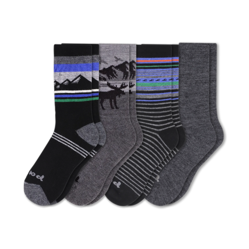 4 Pack - Men's Crew Pacas Socks