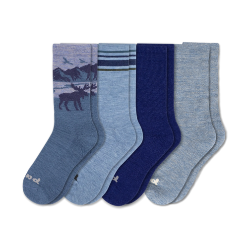4 Pack - Men's Crew Pacas Socks