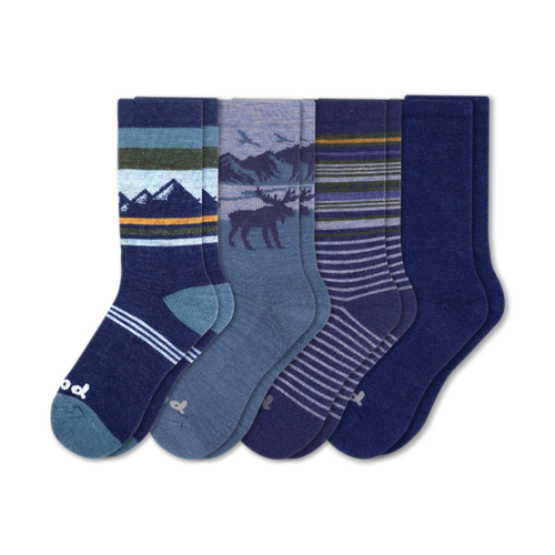 4 Pack - Men's Crew Pacas Socks