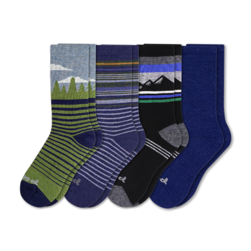 4 Pack - Men's Crew Pacas Socks
