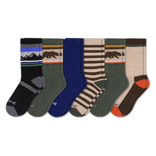 6 Pack - Men's Crew Pacas Socks