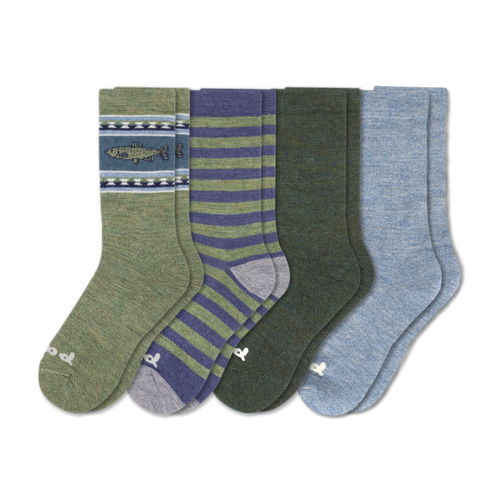 4 Pack - Men's Crew Pacas Socks