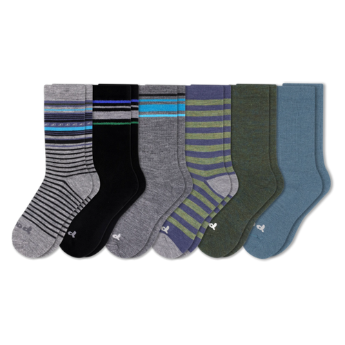 6 Pack - Men's Crew Pacas Socks