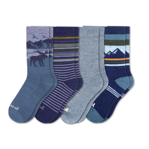 4 Pack - Men's Crew Pacas Socks