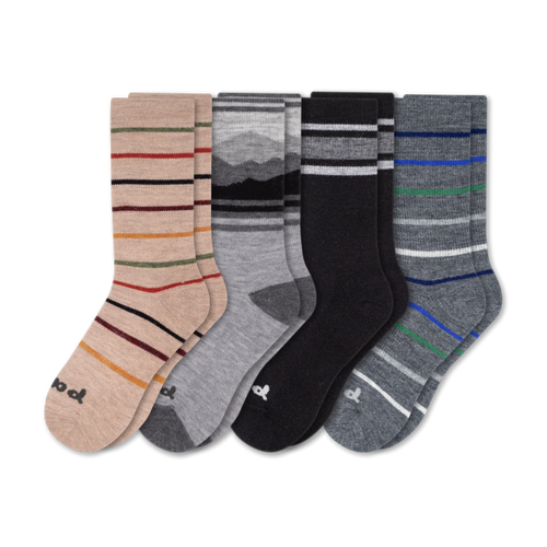 4 Pack - Men's Crew Pacas Socks