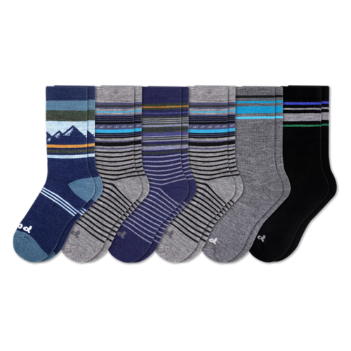 6 Pack - Men's Crew Pacas Socks