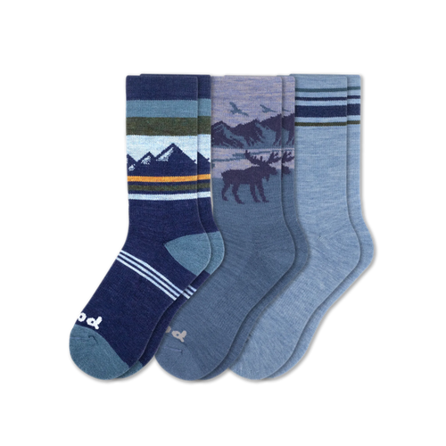 3 Pack - Men's Crew Pacas Socks