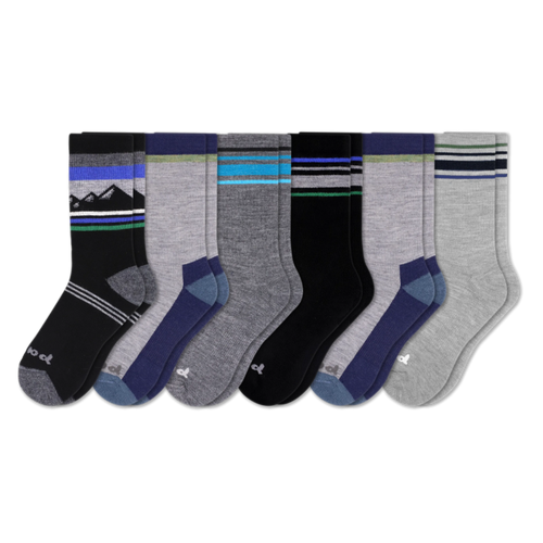 6 Pack - Men's Crew Pacas Socks
