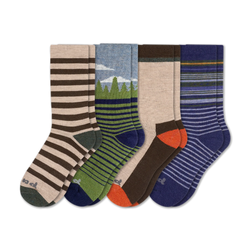 4 Pack - Men's Crew Pacas Socks
