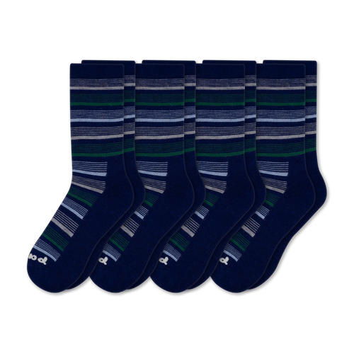 4 Pack - Men's Light-Weight Crew Pacas Socks