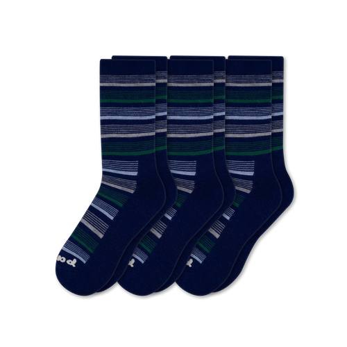 3 Pack - Men's Light-Weight Crew Pacas Socks