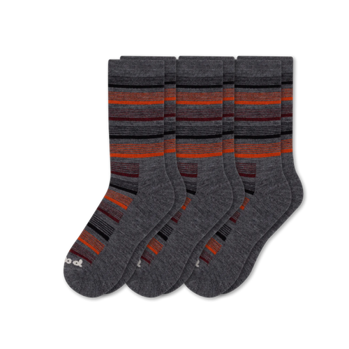 3 Pack - Men's Light-Weight Crew Pacas Socks