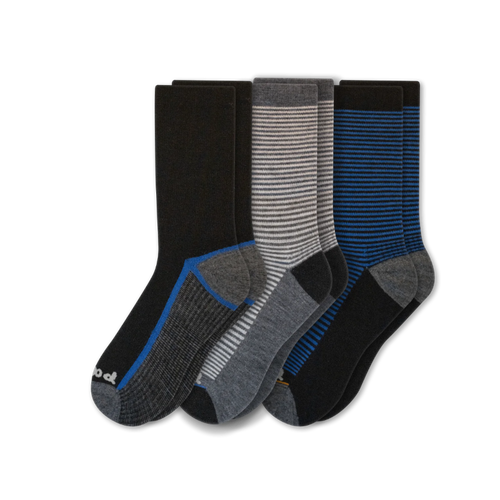 3 Pack - Men's Light-Weight Crew Pacas Socks