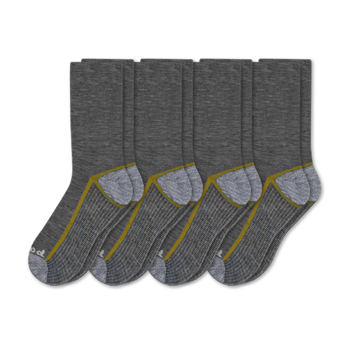 4 Pack - Men's Light-Weight Crew Pacas Socks