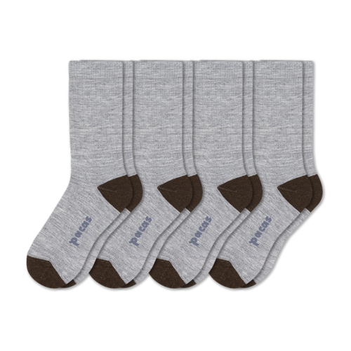 4 Pack - Men's Light-Weight Crew Pacas Socks