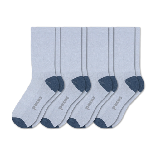 4 Pack - Men's Light-Weight Crew Pacas Socks
