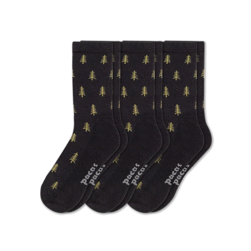 3 Pack - Men's Light-Weight Crew Pacas Socks