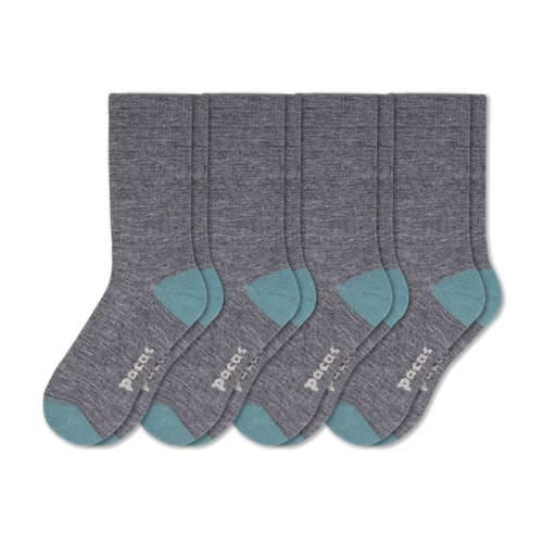 4 Pack - Men's Light-Weight Crew Pacas Socks