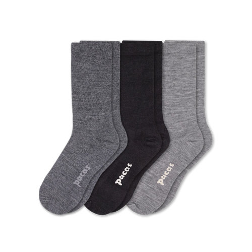 3 Pack - Women's Light-Weight Crew Pacas Socks