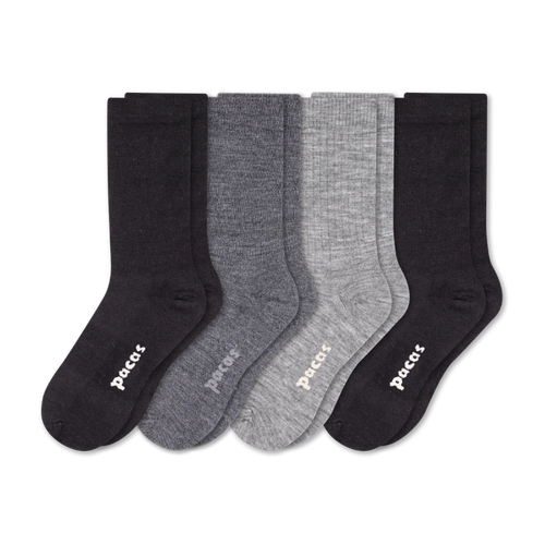 4 Pack - Women's Light-Weight Crew Pacas Socks