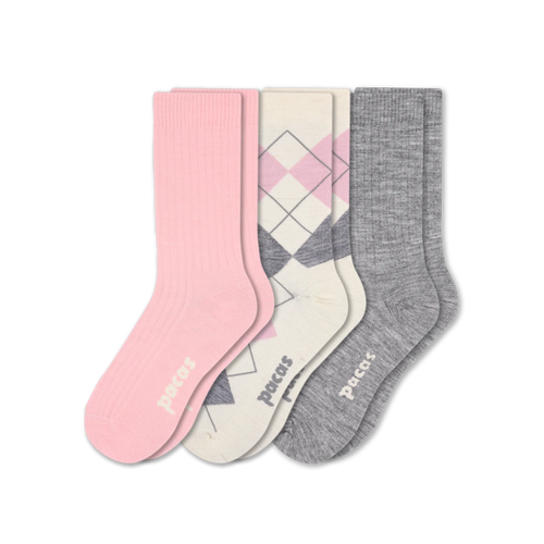 3 Pack - Women's Light-Weight Crew Pacas Socks