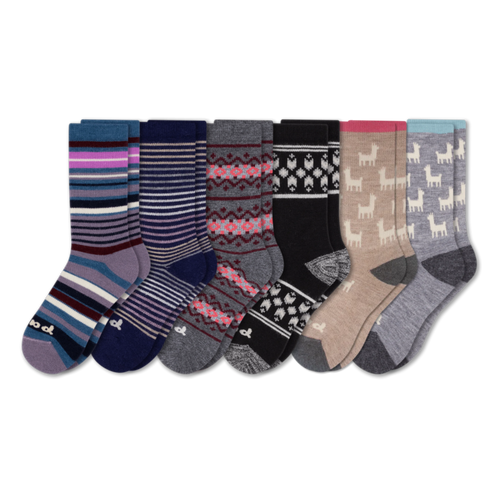6 Pack - Women's Crew Pacas Socks