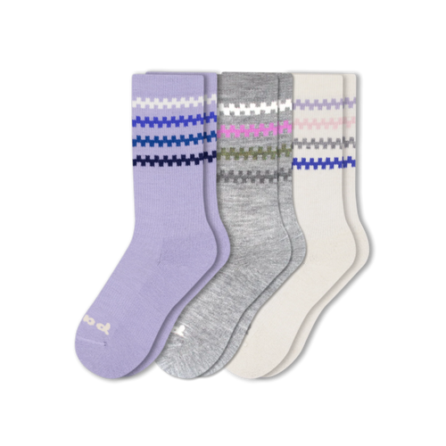 3 Pack - Women's Crew Pacas Socks