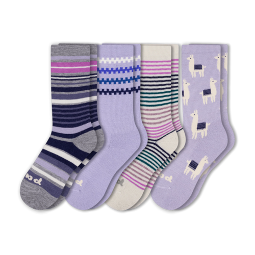 4 Pack - Women's Crew Pacas Socks