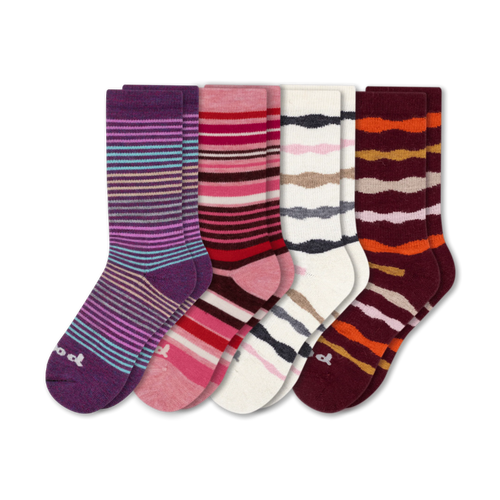 4 Pack - Women's Crew Pacas Socks