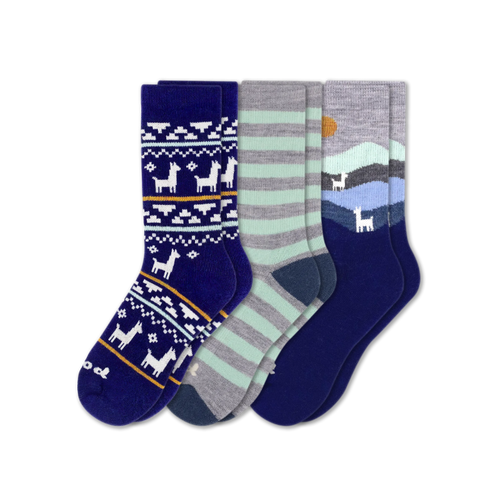 3 Pack - Women's Crew Pacas Socks