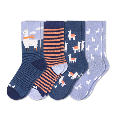 4 Pack - Women's Crew Pacas Socks