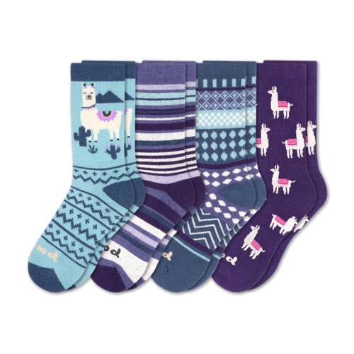 4 Pack - Women's Crew Pacas Socks